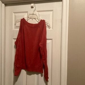Aeropostale Off-Shoulder Red Sweater
